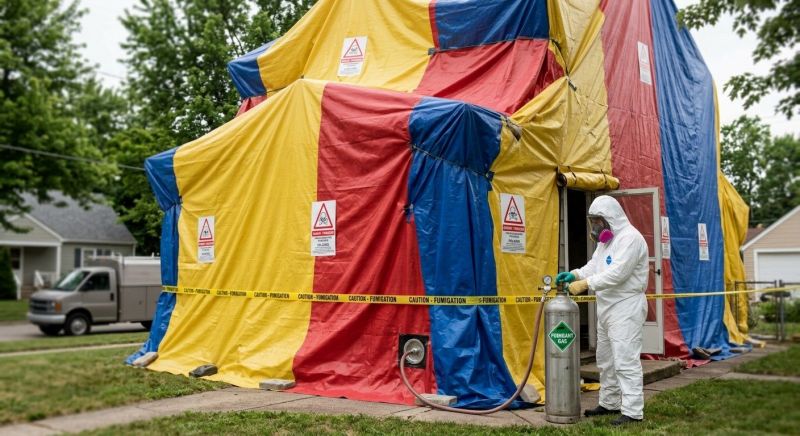Termite Tenting in Fredericksburg, VA